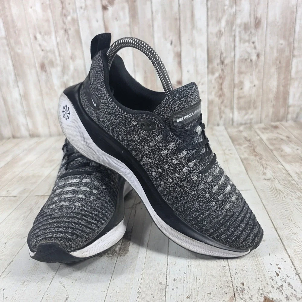 Nike ReactX Infinity Run 4‎ Womens Running Shoes Black White DR2670-003 Size 7.5